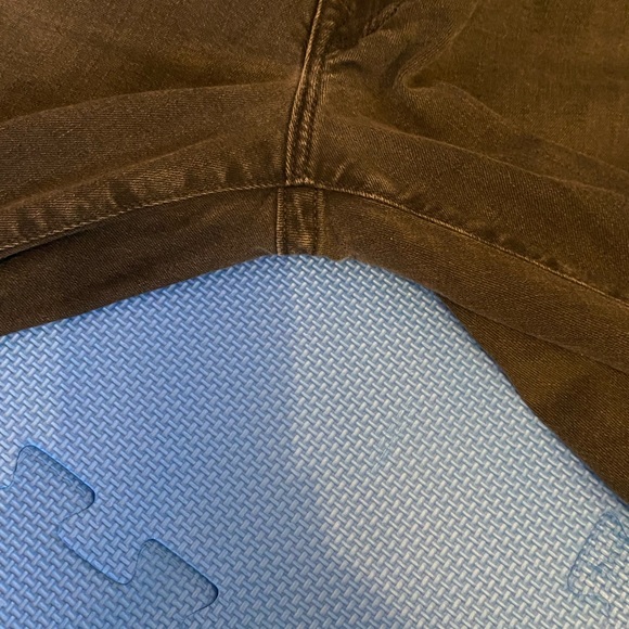 True Religion Mens 38x28 Black Ricky Relaxed Straight Stretch Flap Button Pocket - Picture 9 of 16